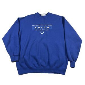 Vintage Lee Indianapolis Colts AFC East Champions Crewneck XL USA